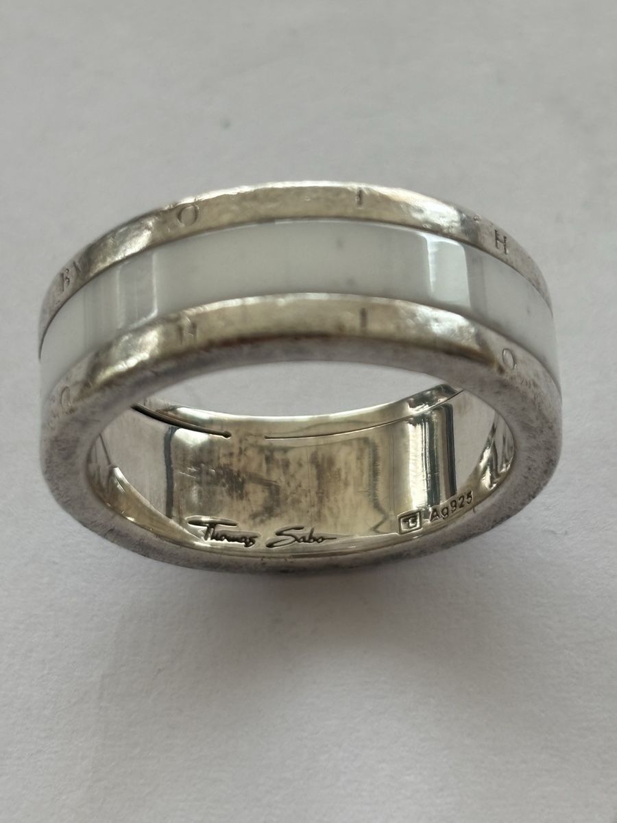 Thomas Sabo Anelli: Ring Thomas Sabo Silber 925 mit Perlmutt gebraucht – Usato da Langnau am Albis venduto da flusspflege