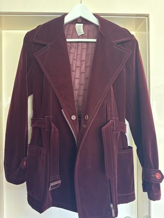 Versace Classic V2 Red Quilted  jacket Size M/L