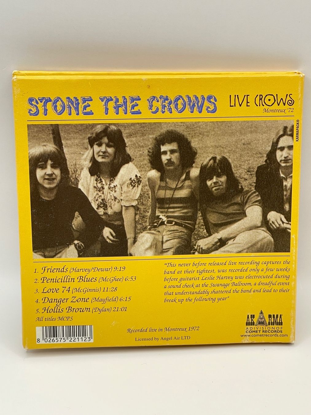 CDs: Stone the Crows - Live Crows – D'occasion à Rüti ZH par alumedien 1