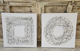 ❤️ 2er Set Dekorative Leinwandbilder ❤️60 x 60 cm❤️