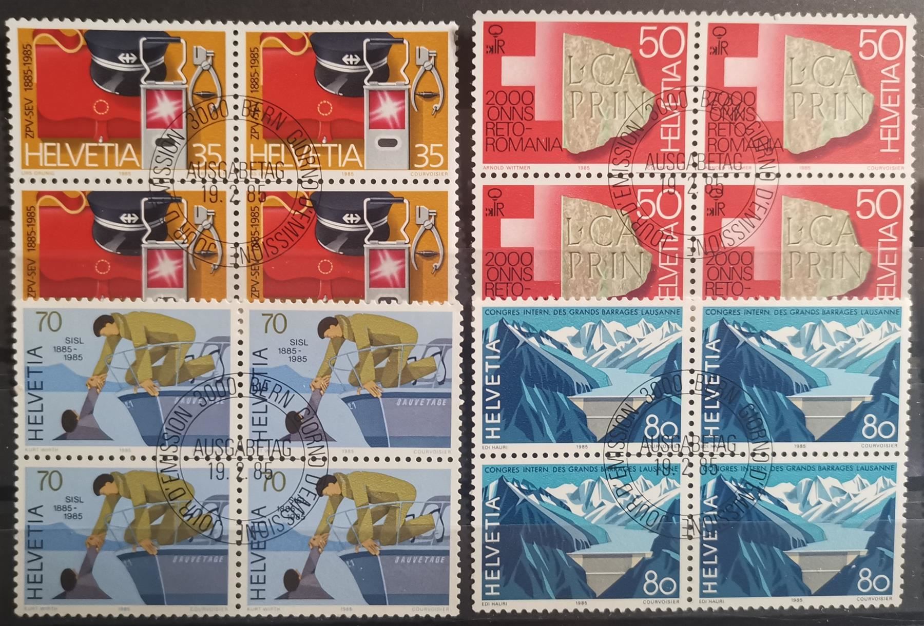 Tutti i francobolli: 1985 Sondermarken ET Viererblock – Nuovo (secondo la descrizione) da Dübendorf venduto da goeggi79
