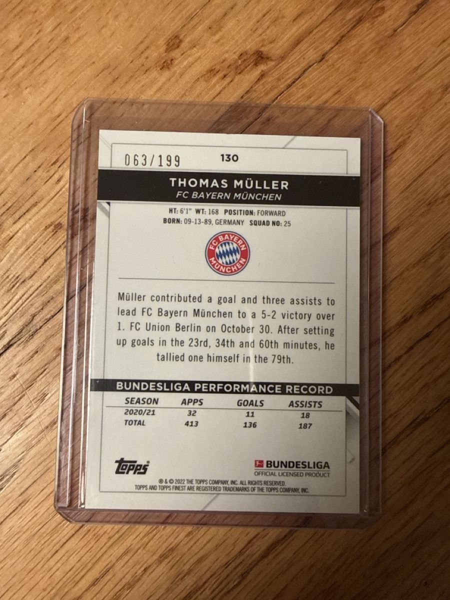 Topps Carte collezionabili: Thomas Müller 63/199 – Nuovo (secondo la descrizione) da Waldkirch venduto da Doreen3 1