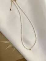 2mm Süsswasserperlen/Perlen Kette echte