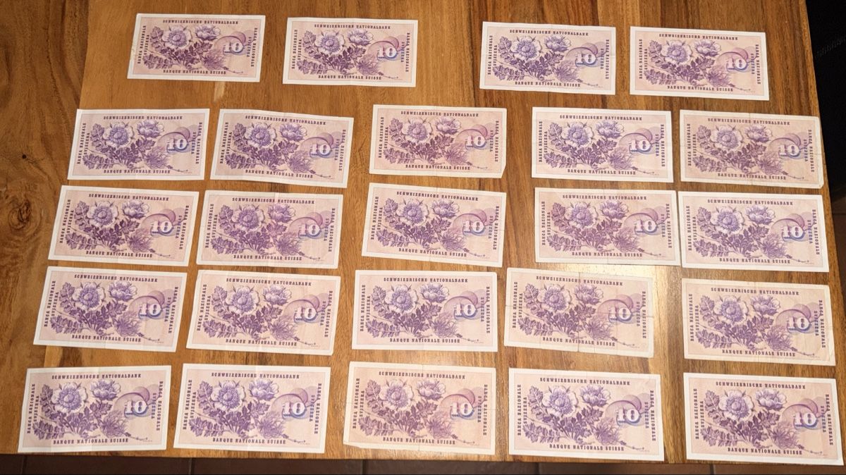 Banknoten: 24 x 10 CHF - Schweizer Banknoten – Gebraucht aus Marthalen von sui_mg5m 2
