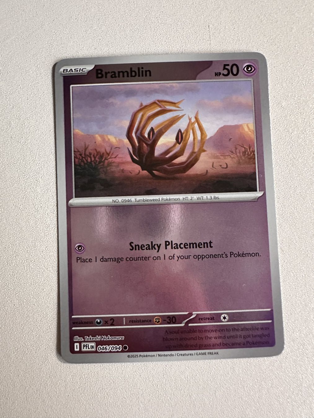 Pokémon Carte collezionabili: Bramblin HOLO PFL 046/094 EN – Nuovo (secondo la descrizione) da Zürich venduto da 05t_bwx2