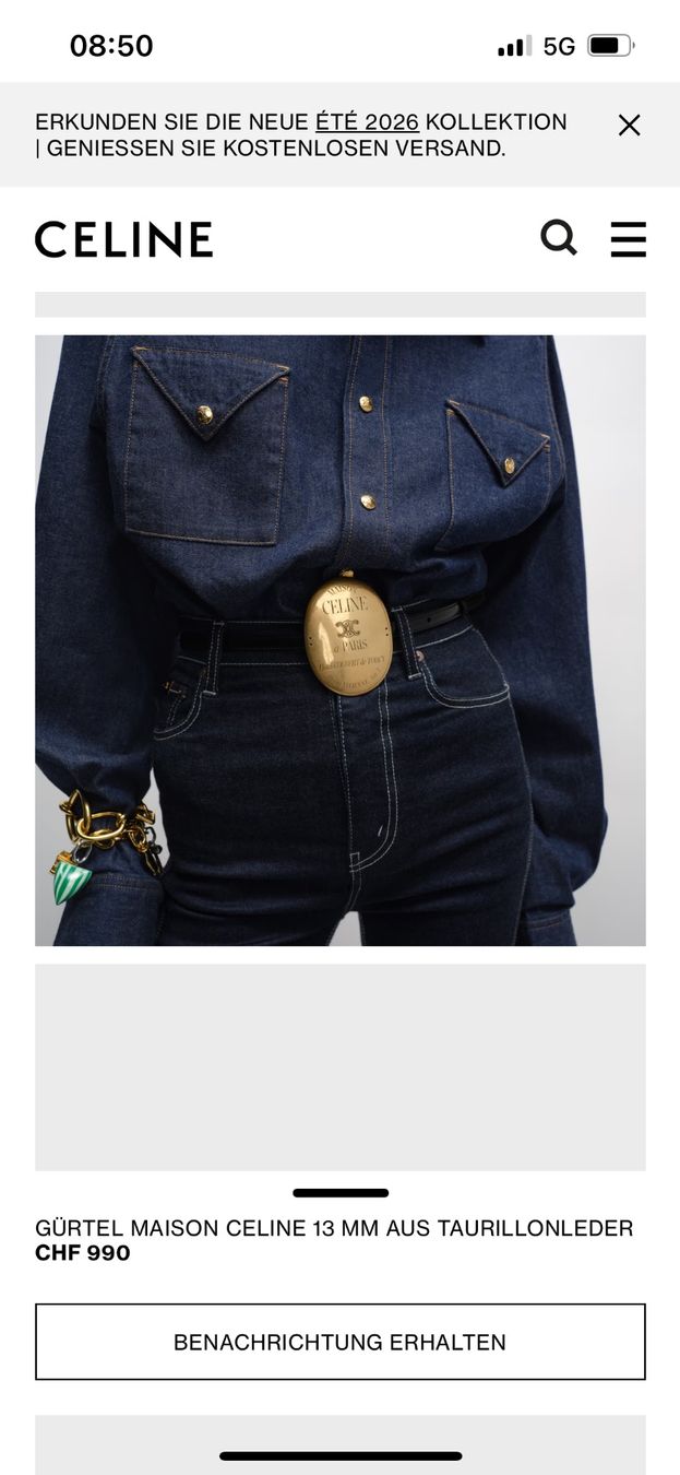 Cinture: Céline belt Triomphe – Usato da Lully VD venduto da Garance040 1