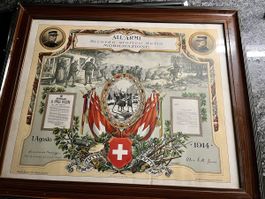 Antikes Mobilmachungplakat 1914 in italienischer Sprache