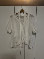 Zara weisse Bluse aus Baumwolle Gr. L