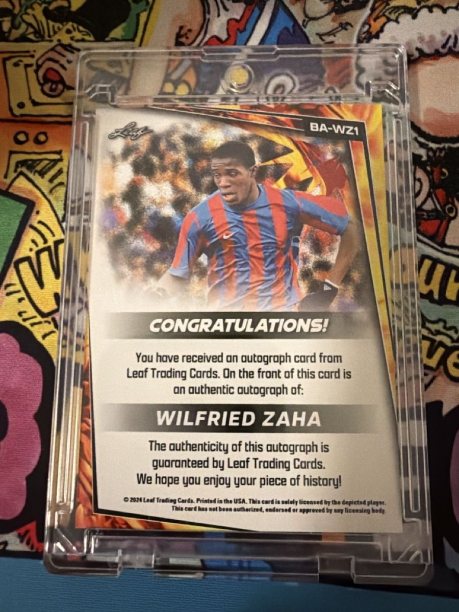 Carte collezionabili: Auto Wilfried Zaha Leaf Trading Card – Usato da S. Antonino venduto da Mc2495 1