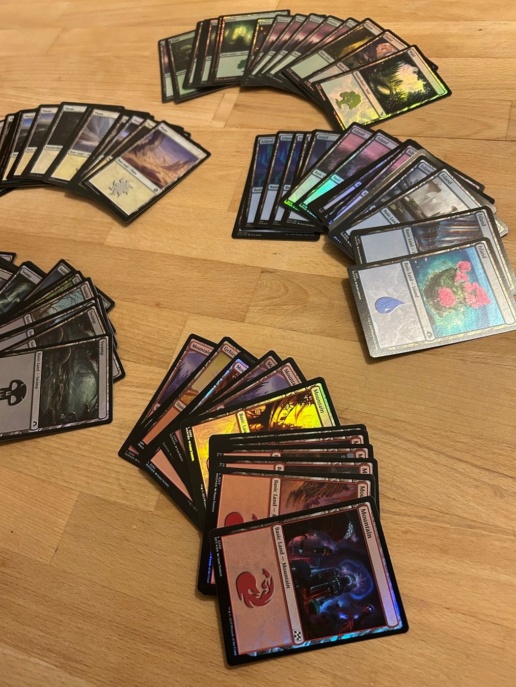 Hasbro Giochi: 100 Foil Basic Lands Magic: The Gathering Karten – Usato da Aarau venduto da Maclovio 2