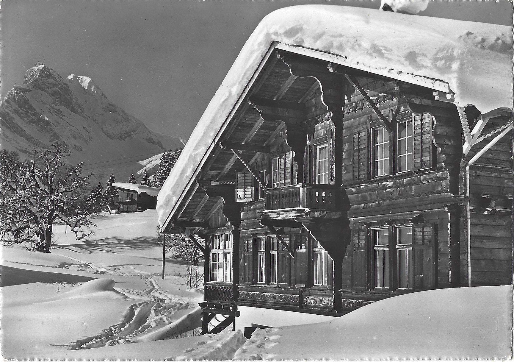 Cartoline postali: Pension  Ahorn,  Braunwald – Usato da Bütschwil venduto da Jackson1A
