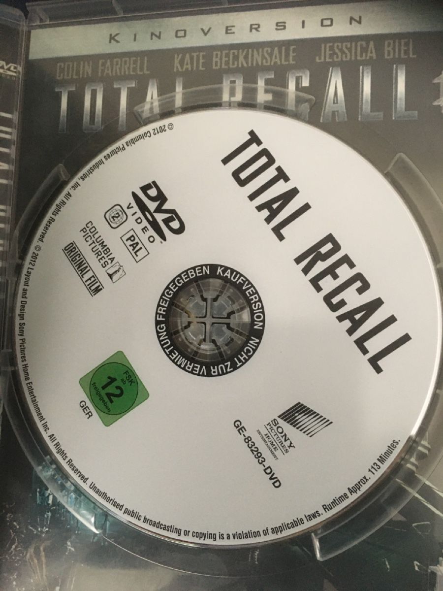 Alle DVDs: Total Recall dvd – Gebraucht aus Seengen von Predator86 2