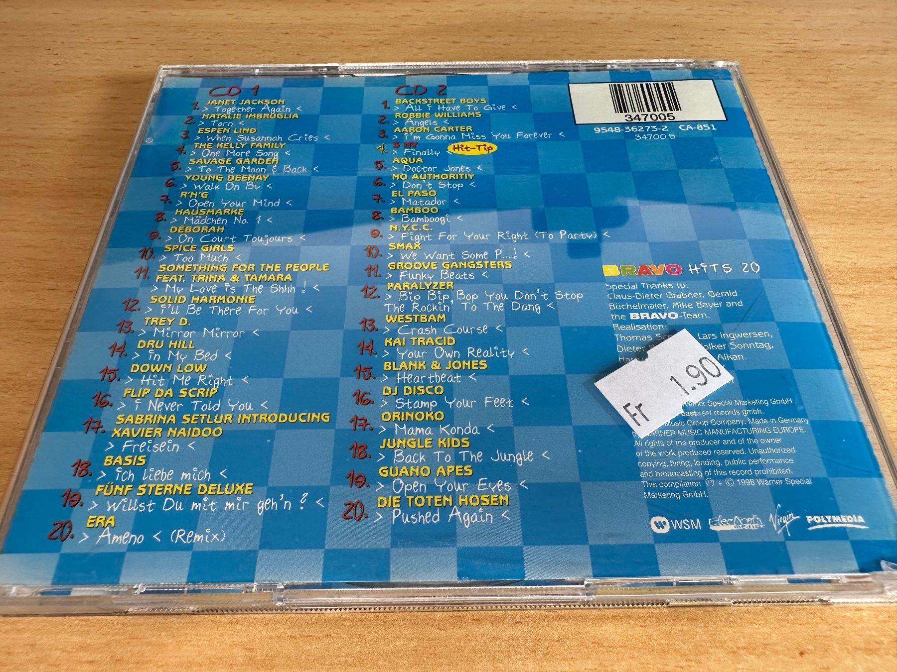 CD: Bravo Hits 20 - 2 CD – Usato da Rikon im Tösstal venduto da Alpenmutz 1