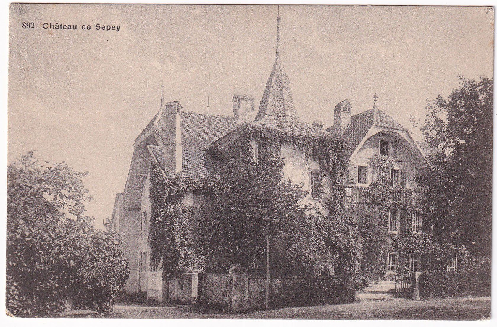 Cartoline postali: Château de Sepey N°892  1917 – Usato da Cormoret venduto da Pascalll2001