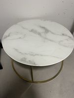 Runder Couchtisch Marmoroptik