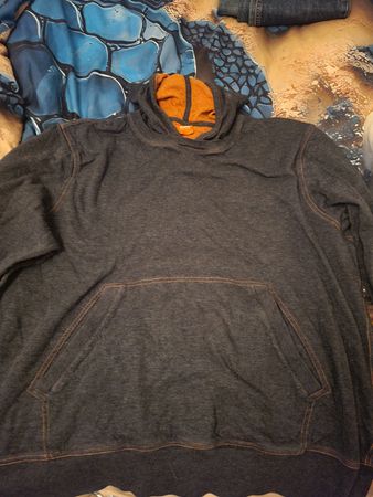 Sweat à capuche BOSS Orange XL gris anthracite
