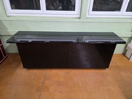 Sideboard Cartesio in hochglanz schwarz von Verardo Italia