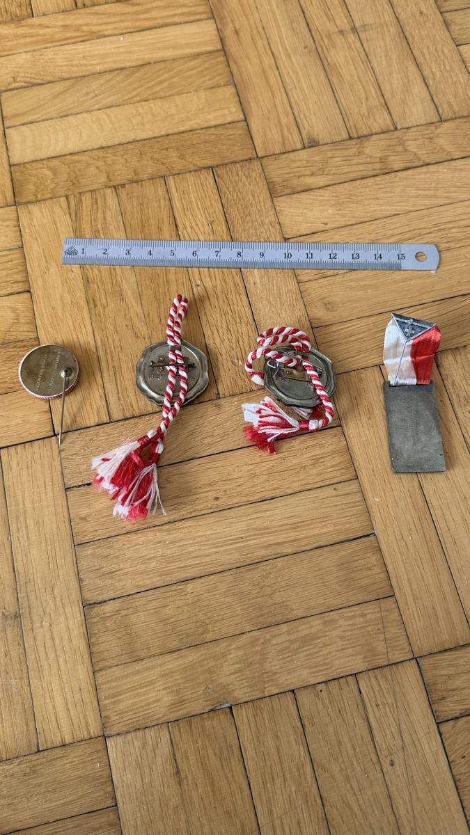 Swiss Placchette & Badge: 4x 1. August Anstecker 19- 25, -48, -53, Schweiz – Usato da Lyss venduto da nekoreh 1