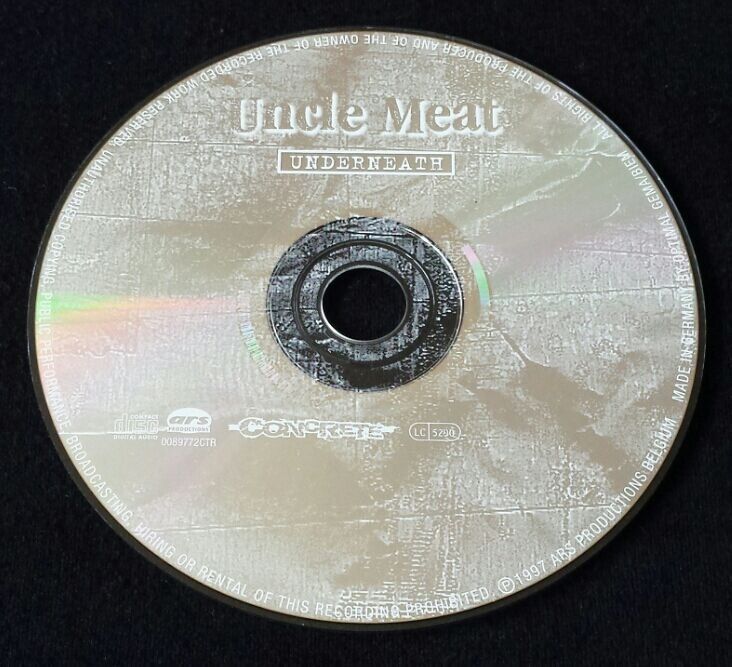 CD: Uncle Meat - Underneath - CD - 1997 - First Press – Usato da Uster venduto da Zardodel 2