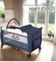 Lettino da viaggio Hund blu