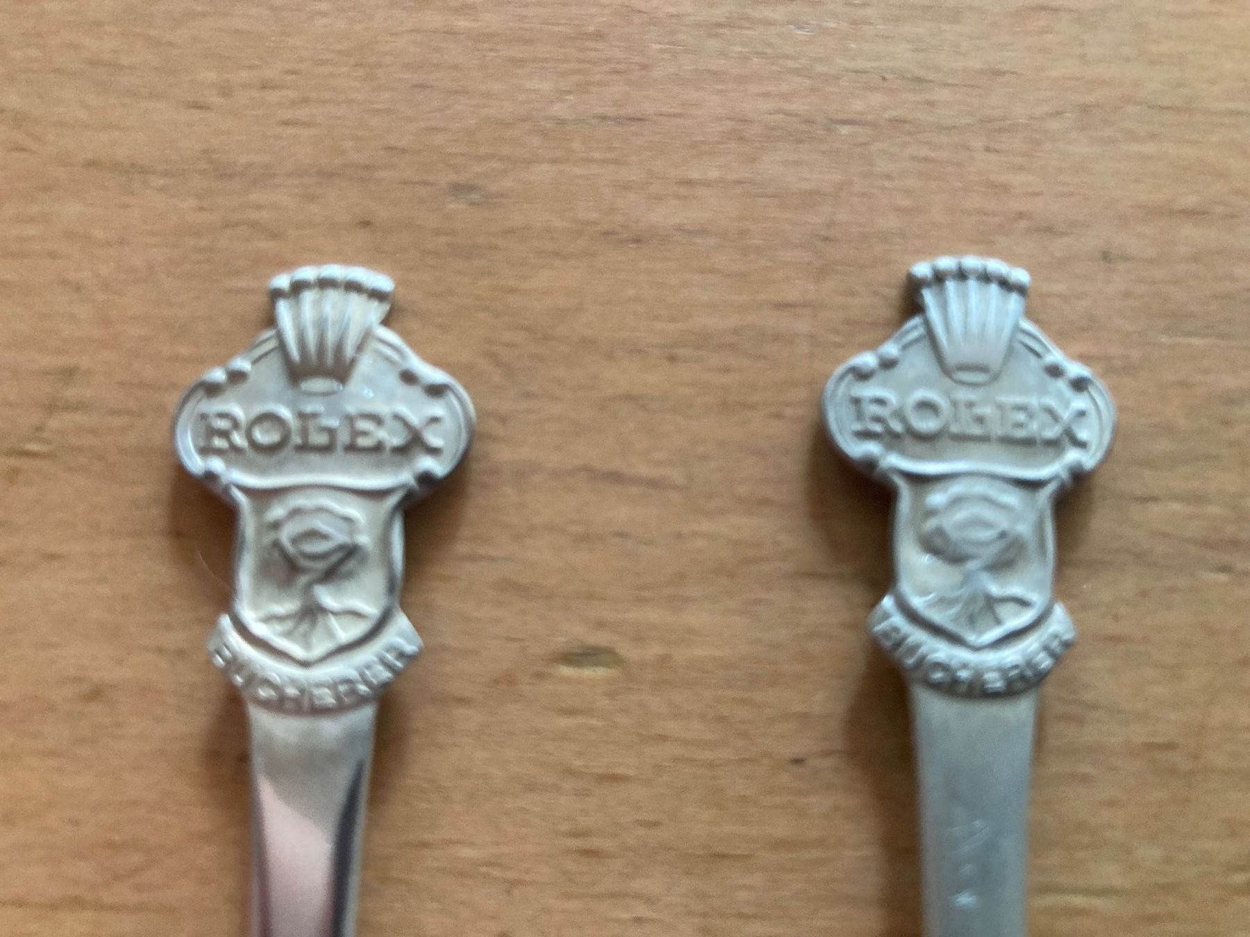 Löffel: 2 Sammlerlöffel Rolex Bucherer mit Löwenfigur – Gebraucht aus Kriens von mei_j828 1