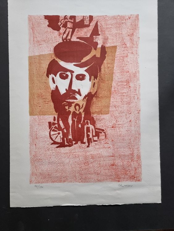 HANS SCHWEIZER LITHOGRAPHIE SIGNIERT NUMMERIERT 3