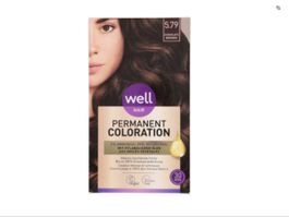 Vier Packungen well Coloration Haarfärbung Dunkelbraun