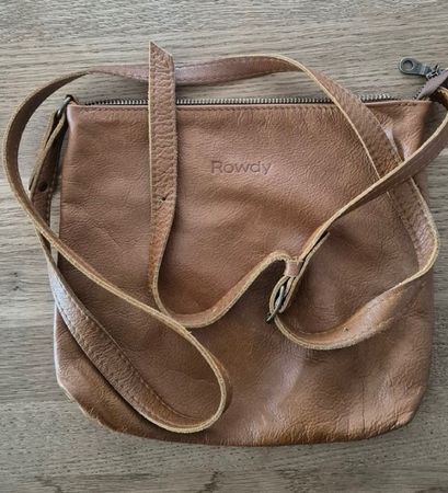 Sac à bandoulière * En cuir * ROWDY * Environ 22x22 cm