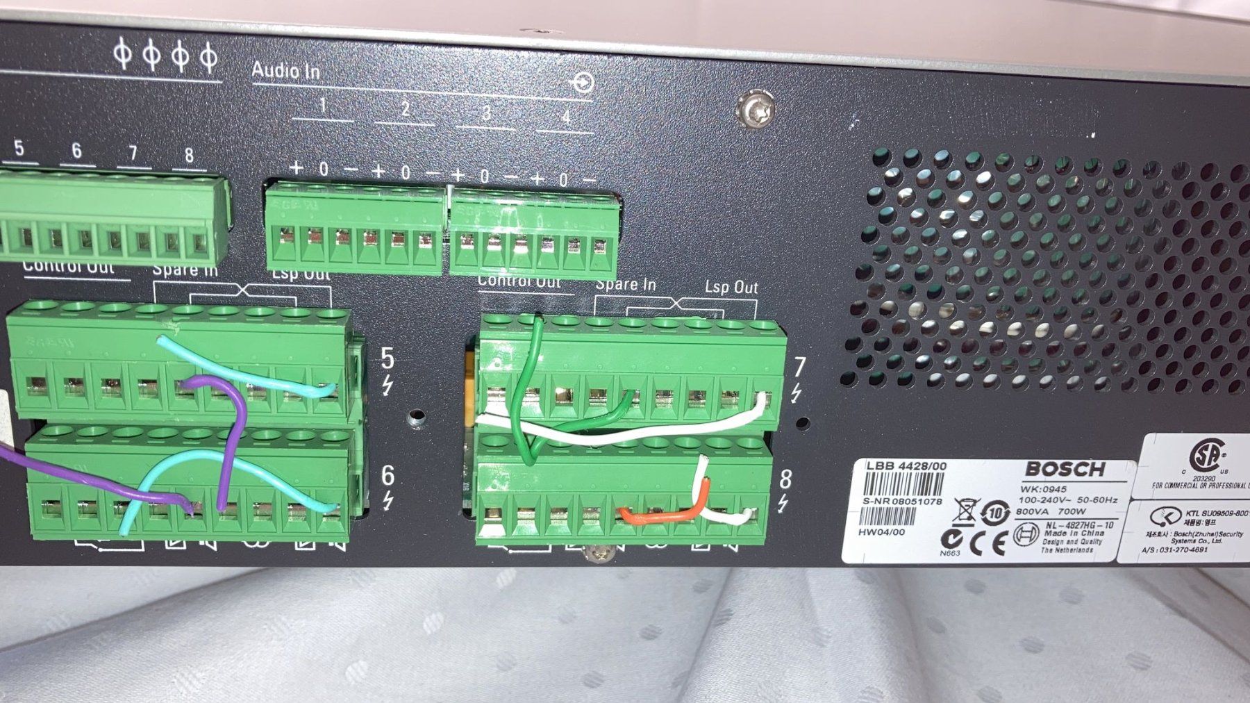 Bosch Amplificatori: Bosch Power Amplifier LBB4428/00 – Usato da Dietikon venduto da Rima57 6