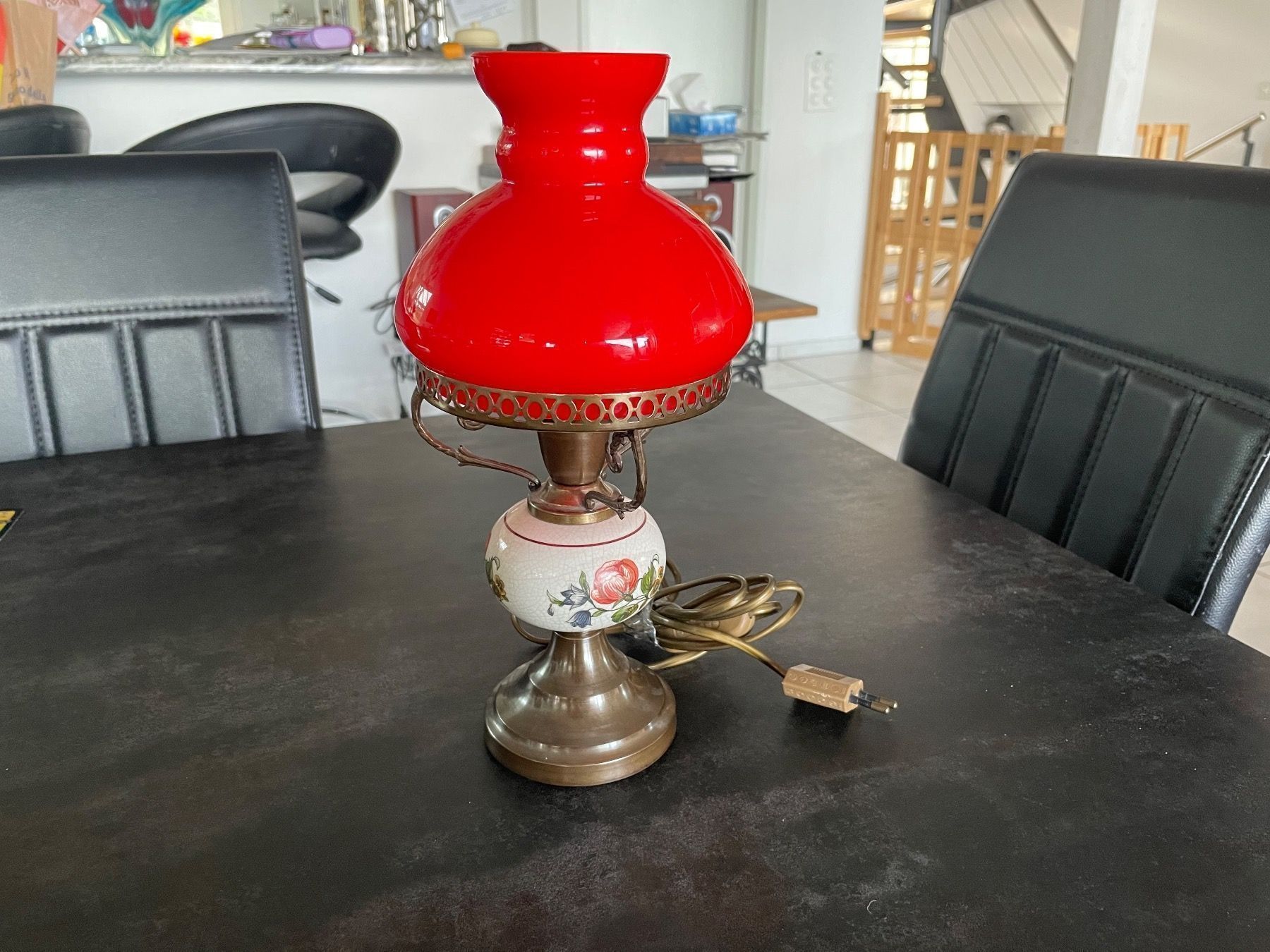Lampen: Ancienne Lampe de Table Vintage Art Déco – Gebraucht aus Vallamand von Bricbracbroc82 1
