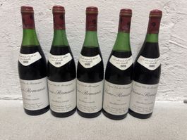 5 Flaschen Vosne-Romanée 1953 guter Zustand