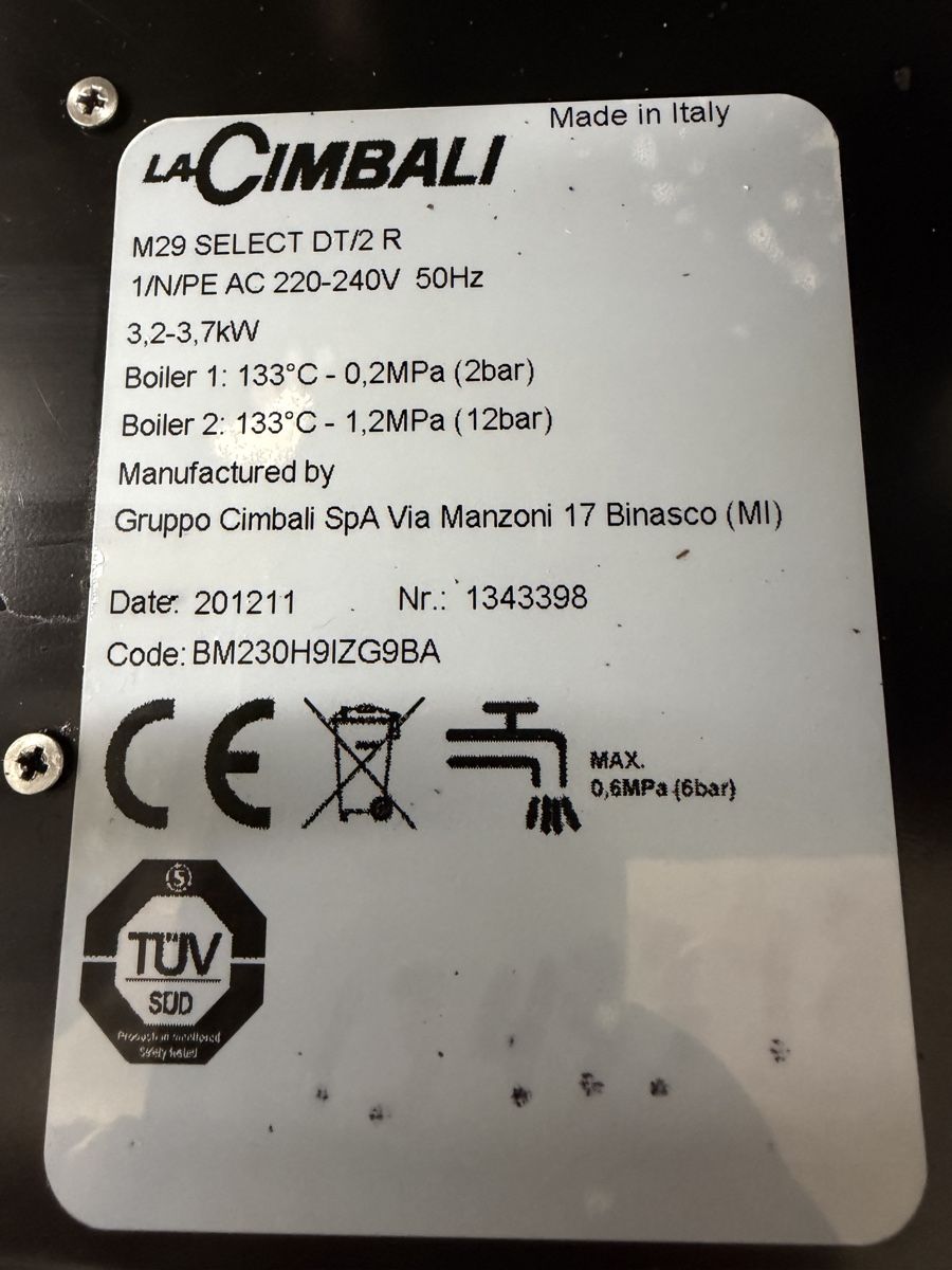 Cimbali Macchine per caffè & Macchine per espresso: La Cimbali M29 Select DT/2 R – Usato da Hofen SH venduto da shpower87 4