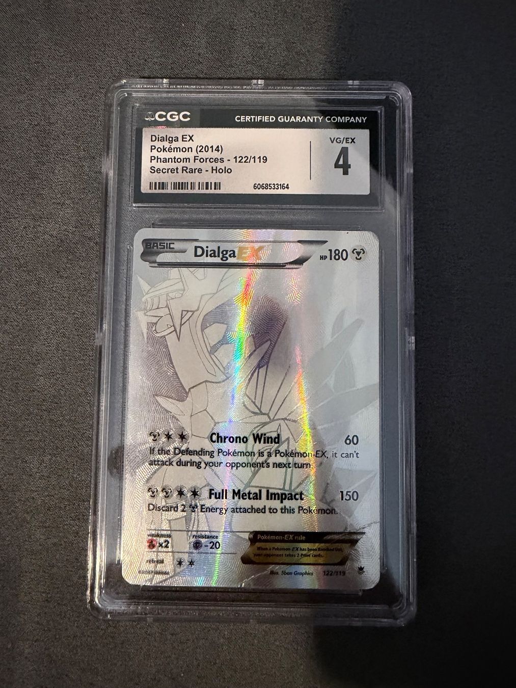 Pokémon Carte collezionabili: Dialga EX 122 / 119 Phantom Forces EN CGC 4 – Usato da Kloten venduto da Pokeball_Emporium