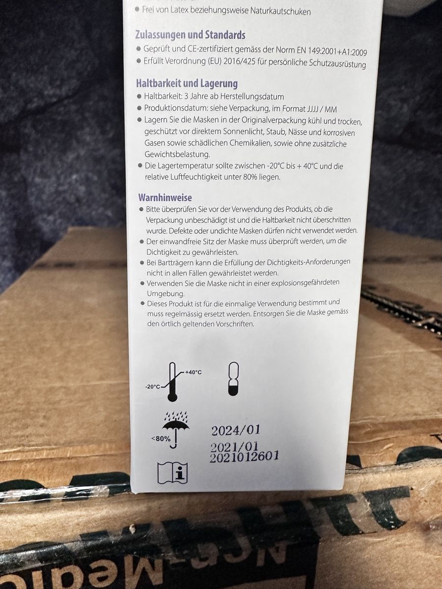 Masques: Staubpartikel filter Masken – Neuf avec emballage d'origine à Biel/Bienne par 3dtm_Shop 2