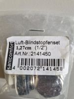 Luft-Blindstopfenset 1,27cm (1/2"), Sanicomfort, Neu!