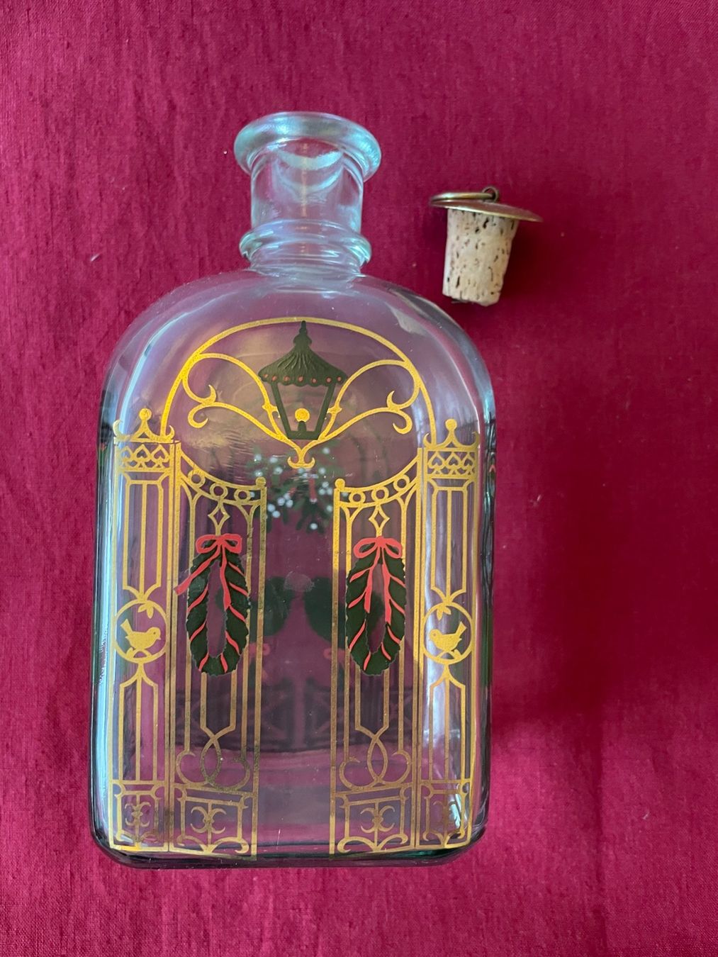 Holmegaard Bottiglie: Holmegaard Danemark - Belle bouteille de Noël – Usato da Cologny venduto da VintageFlamingo 1