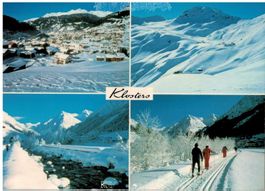 Klosters, Mehrbilderkarte, gelaufen 1982