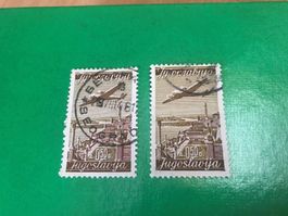 1947, Jugoslawien Flugpost. Abarten