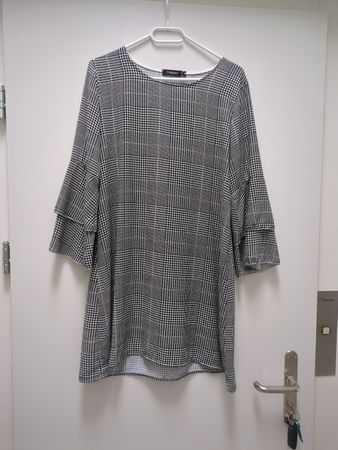 Damen Kleid Today kariert schwarz weiss Grösse M gebraucht
