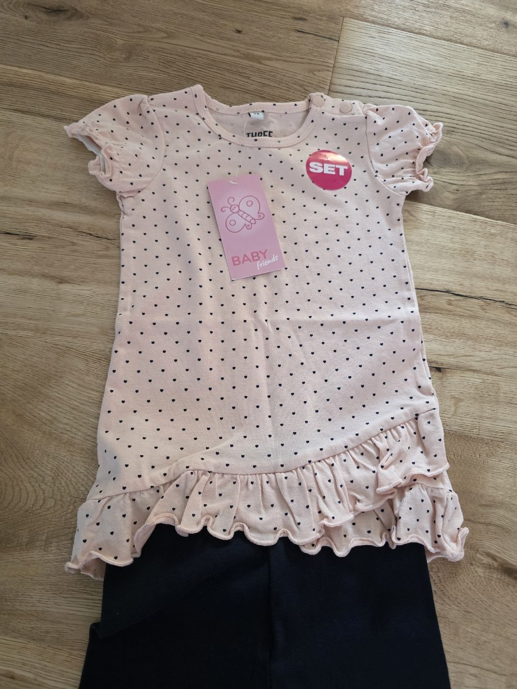 Lotti & Set di vestiti: Neues, süsses 3-teiliges Mädchenkleider-Set, Grösse 74 – Nuovo e nell'imballaggio originale da Toffen venduto da ver_x68f 7