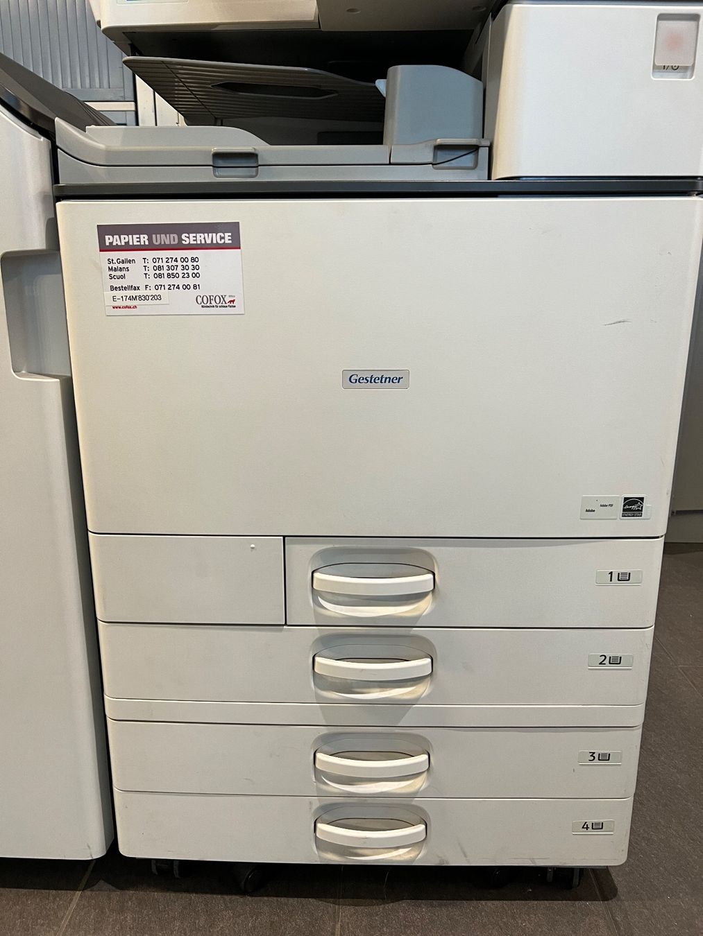 Drucker: Gestetner MP C4503 – Farb-Multifunktionsdrucker – Gebraucht aus Arnegg von tam_8b7x 6