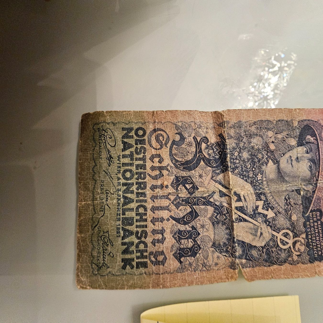 Banknoten: 10 Schilling antik 1927 – Gebraucht aus wolfhalden von 46464646 5