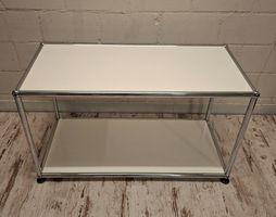 USM Haller Beistelltisch Reinweiss 37x75x44