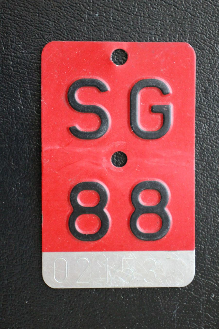 Insegne: Velonummer SG 88 – Usato da Wiedlisbach venduto da han_n6ff