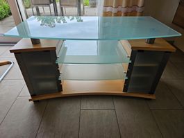 TV und HIFi Möbel Fernsehmöbel massiv und fahrbar