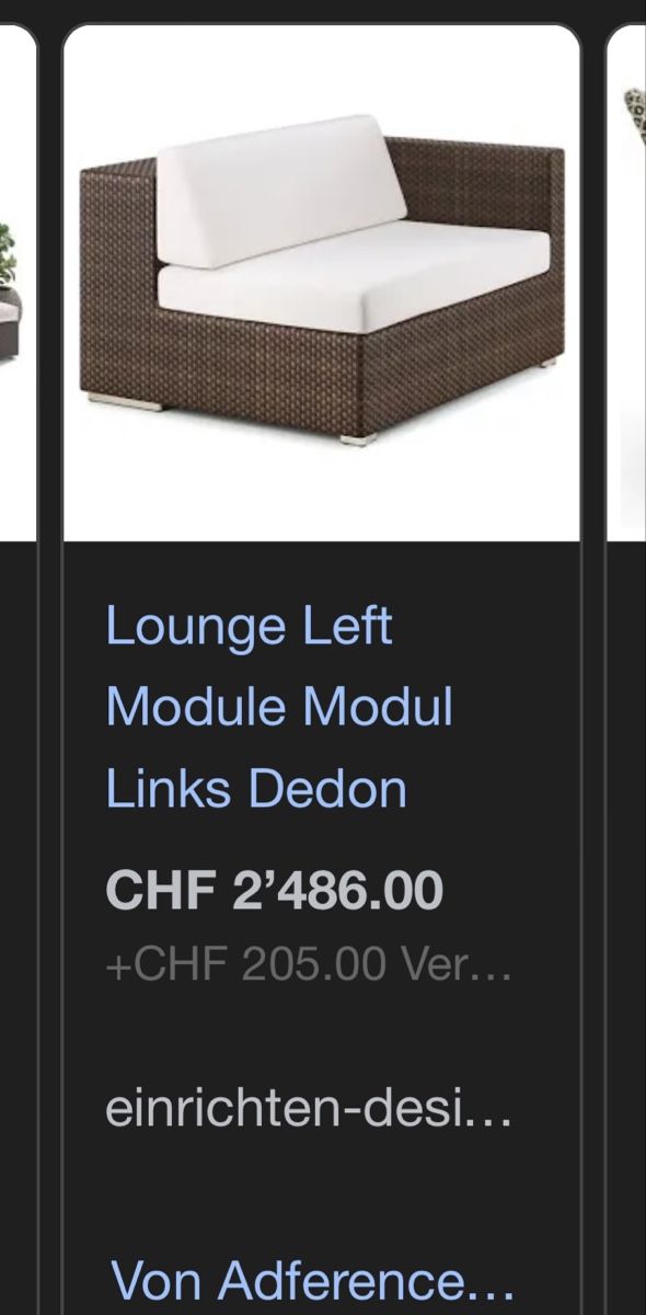 Divani: Dedon Lounge Gartenmöbel 1 Sessel & w Eckmodul – Usato da Grenchen venduto da YoshiSan74 6