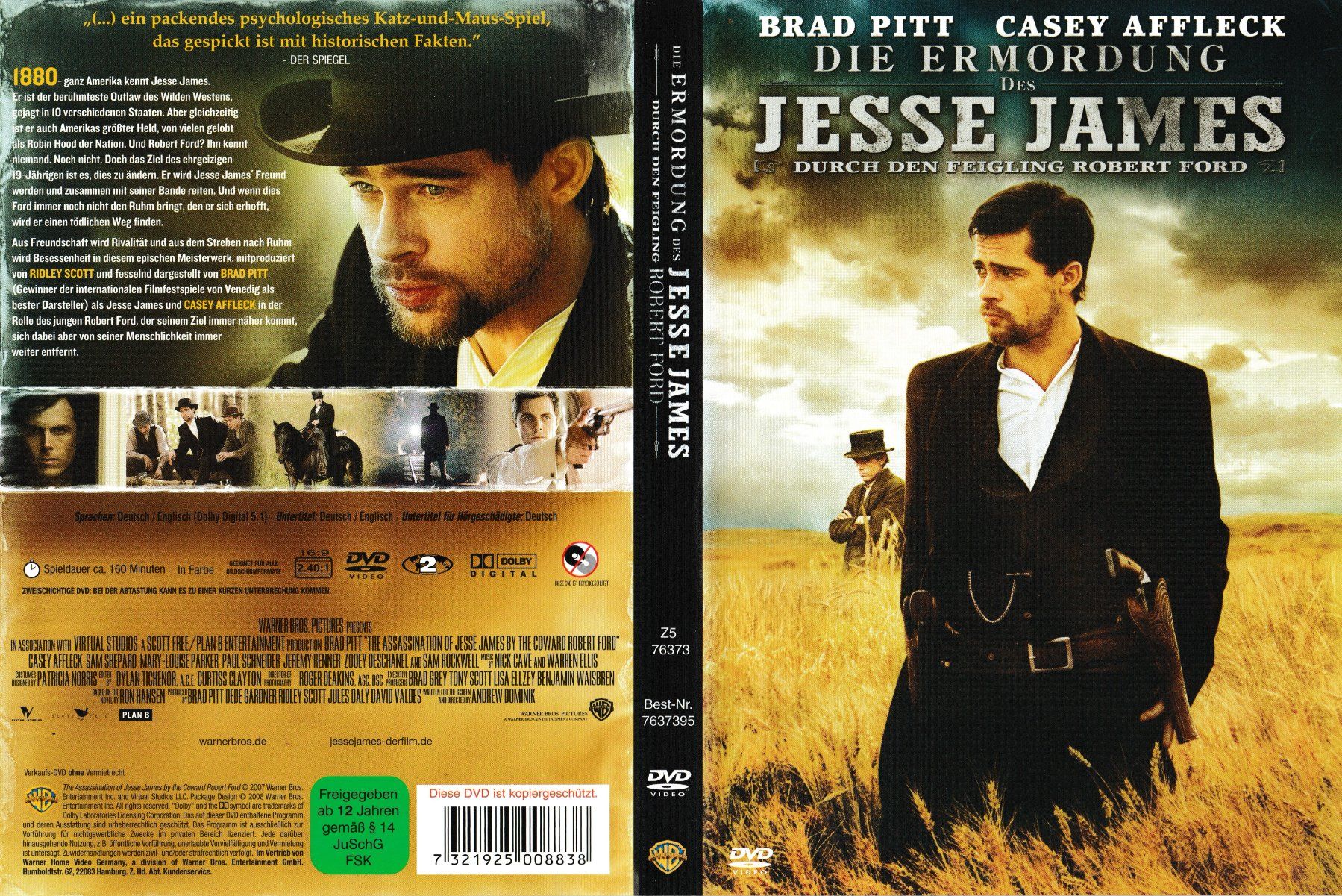Tutti i DVDs: DVD - Die Ermordung des Jesse James – Usato da Langnau am Albis venduto da MediaRescuerKeLoX