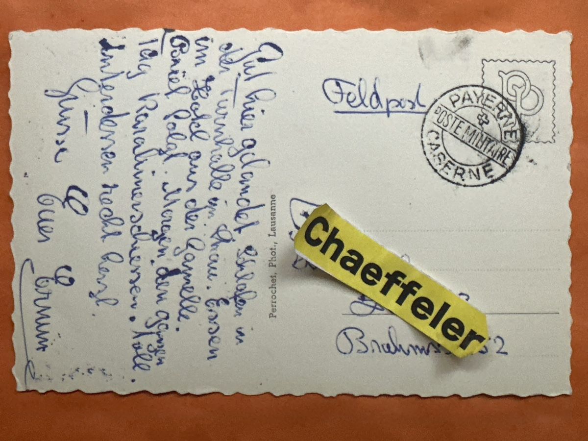 Cartoline postali: Feldpost: Châtel-St-Denis, Le Moléson mit Stempel  – Usato da Zürich venduto da Chaeffeler 1
