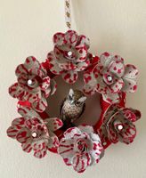 Kranz mit Rosen und Eule- Unikat (neu)