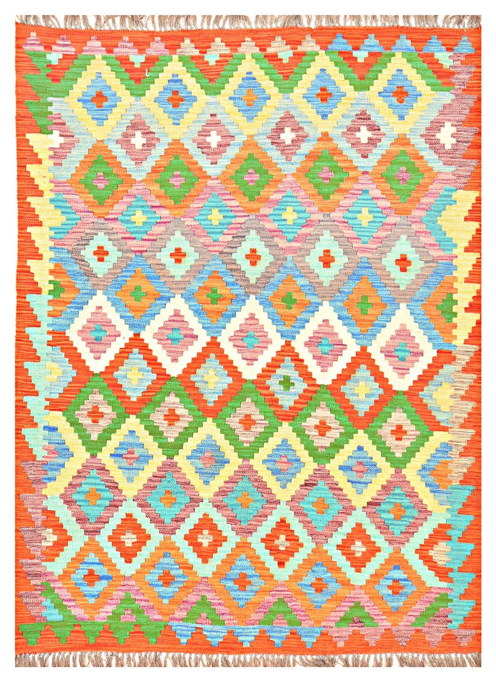 Kelim Tappeti: Oriente Afghan Kelim  Teppich 170x240 Cm – Nuovo e nell'imballaggio originale da Lahore venduto da Fairways79 2